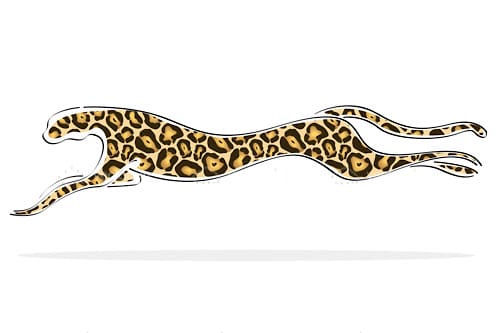 2D Cartoon Panther Logo